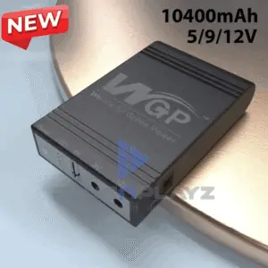 New Version WGP mini UPS 10400mAh – 5/9/12V – Black